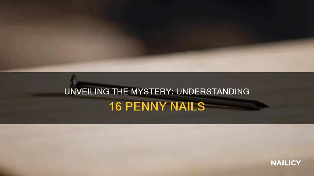 what does the term 16 penny nail mean