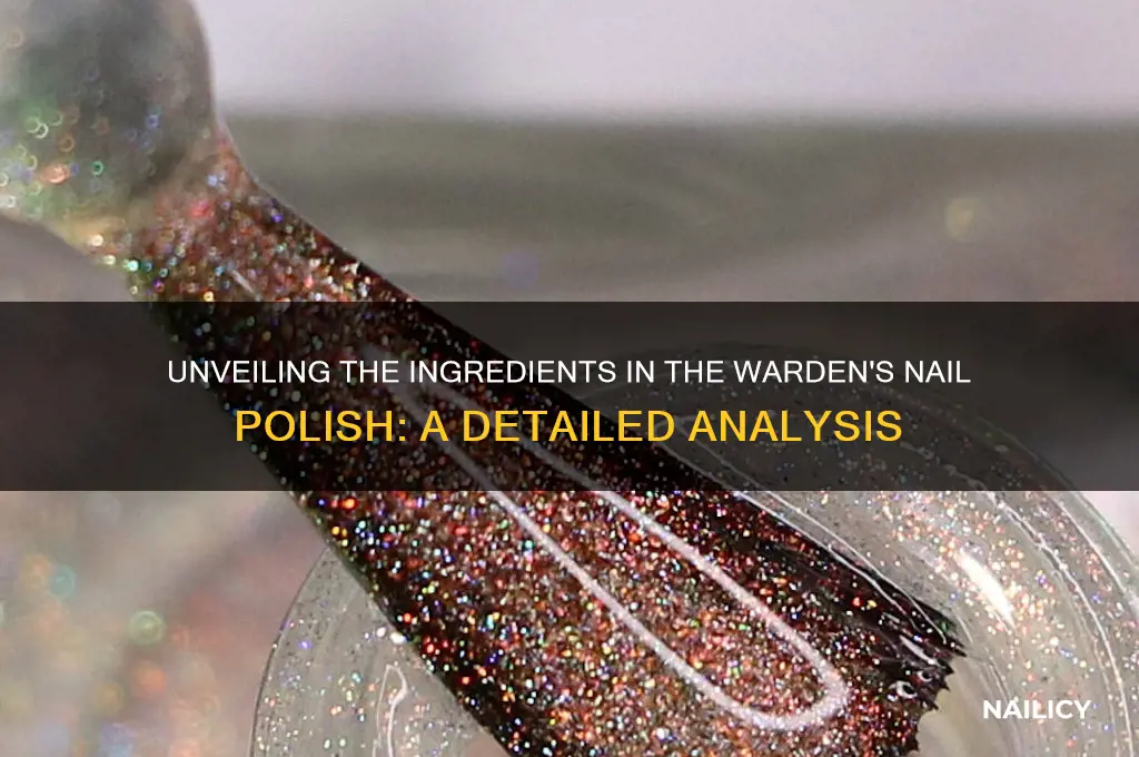 what does the wardens nail polish have in it