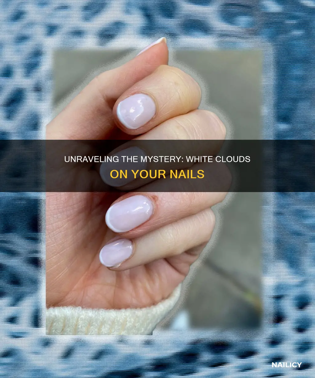 what does the white clouds in your nails mean