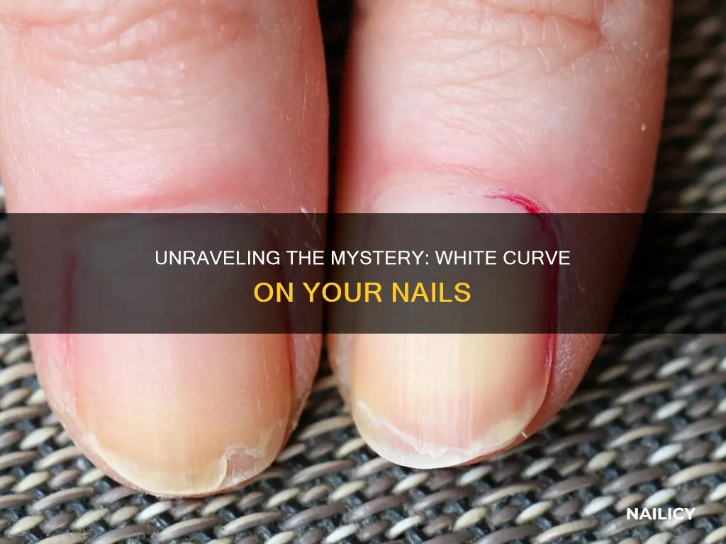 what does the white curve on your nails mean