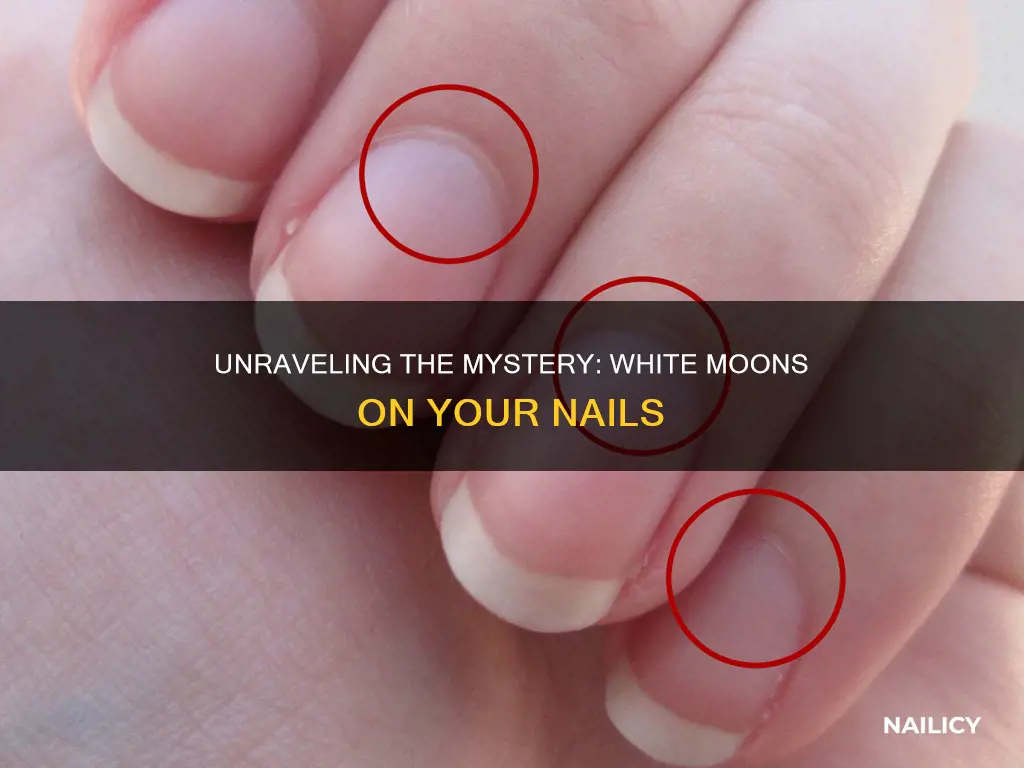 what does the white moons on your nails mean