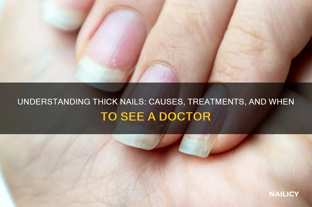 what does thick nails mean