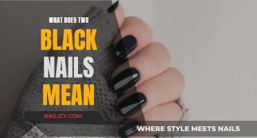 Unraveling the Mystery: What Does Two Black Nails Symbolize?