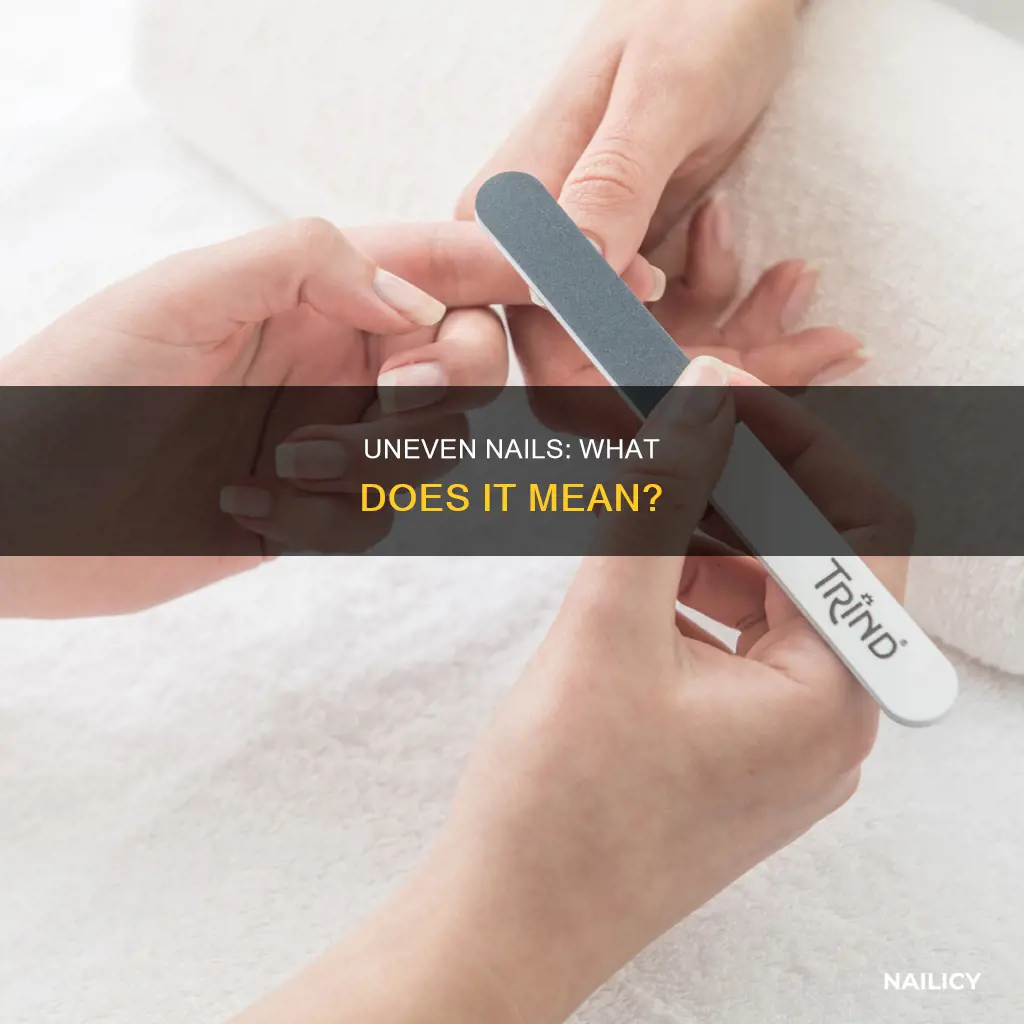 what does uneven nails mean