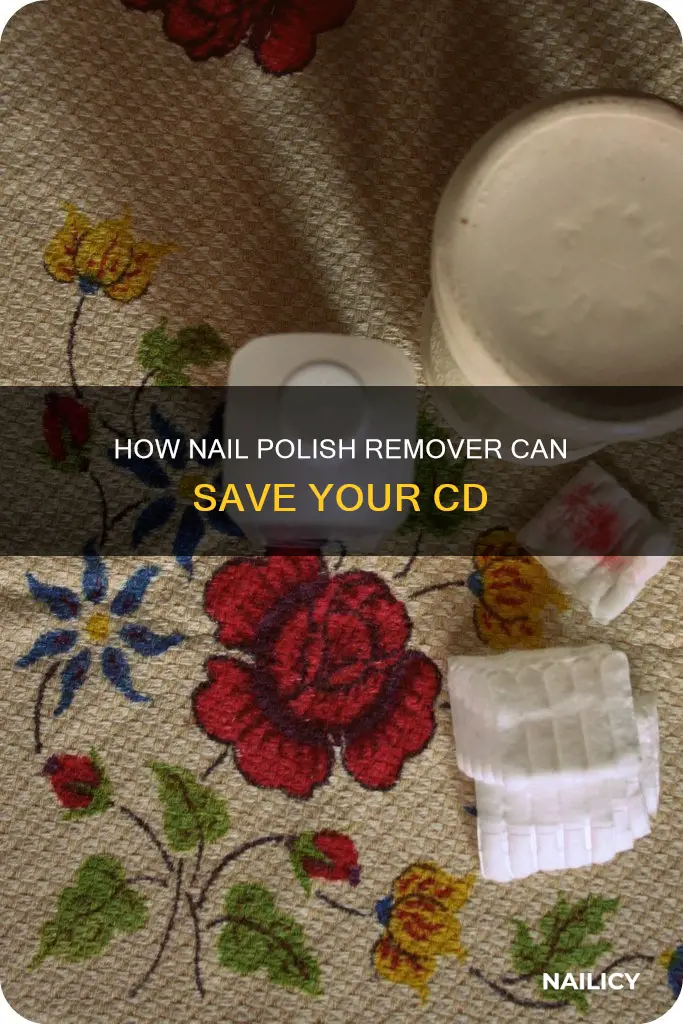 what does using nail polish remover on a cd