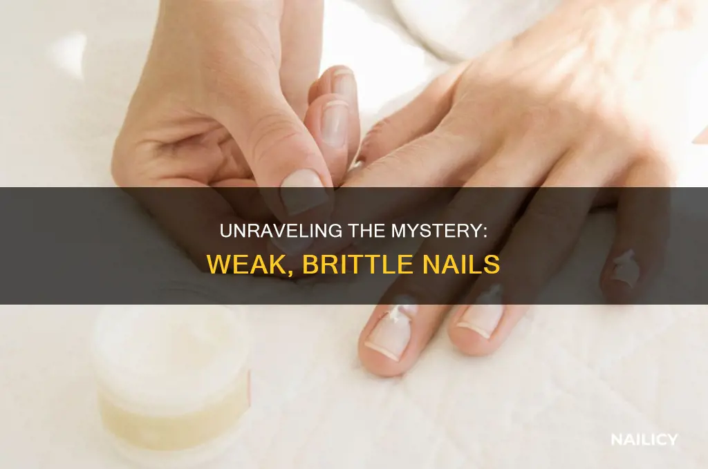 what does weak brittle nails mean