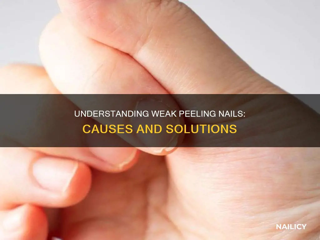 what does weak peeling nails mean