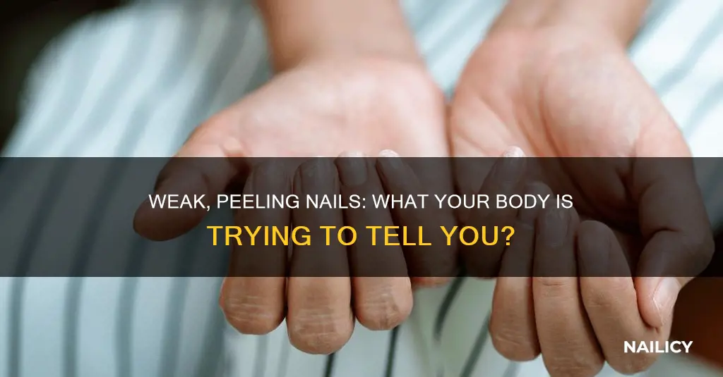 what does weak peeling nails mean