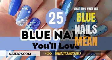 White and Blue Nails: What's the Meaning Behind This Combo?
