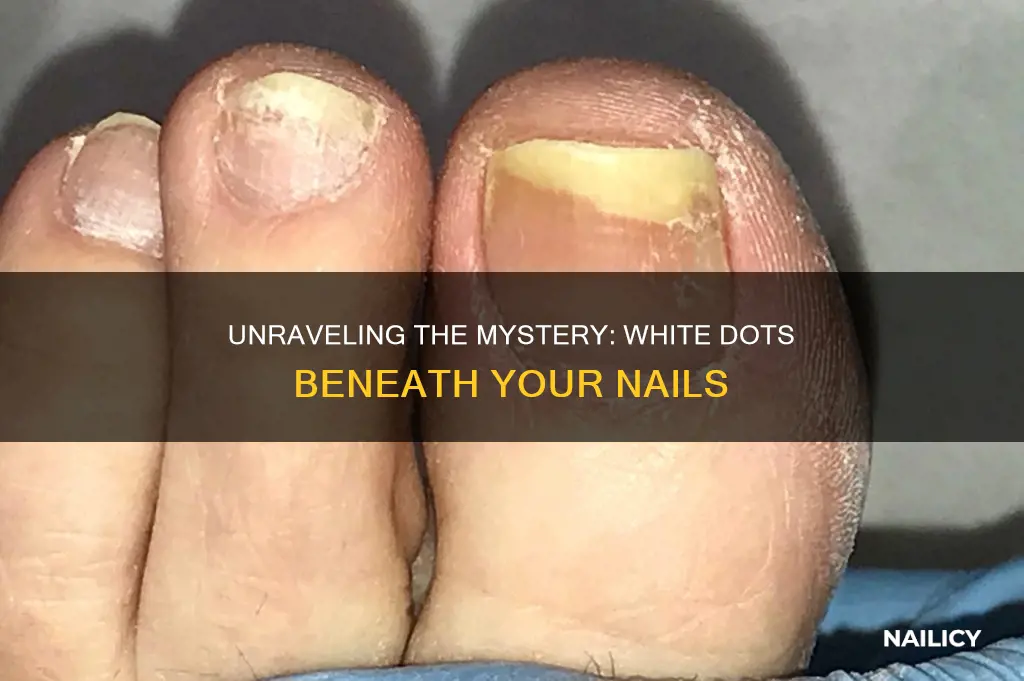 what does white dots under your nails mean