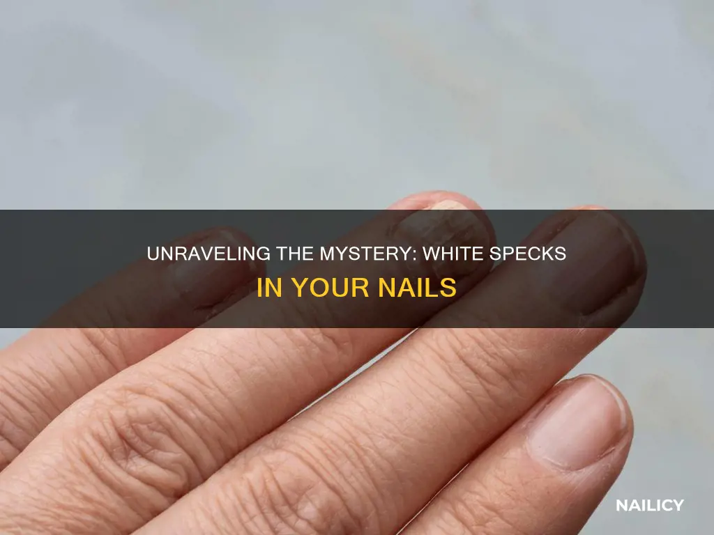 what does white specks in your nails mean