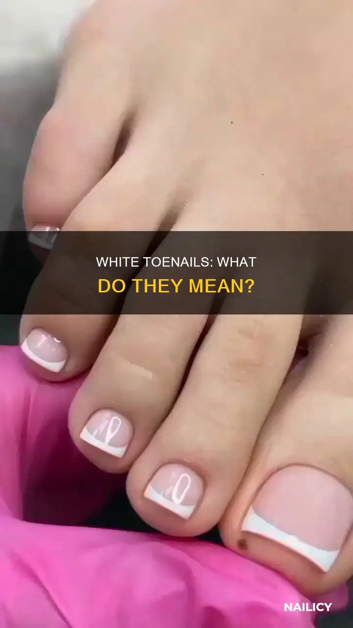 what does white toe nails mean