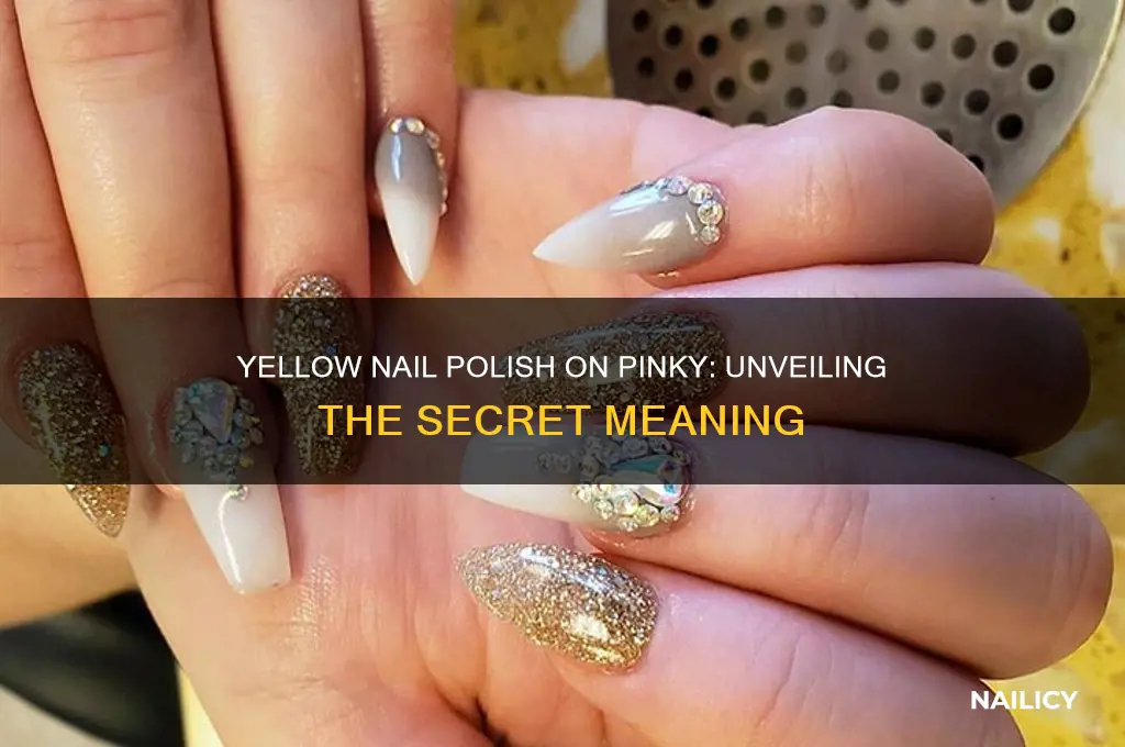 what does yellow nail polish on pinky mean