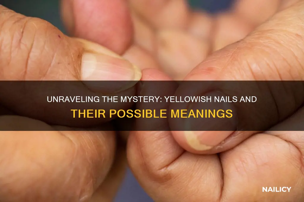 what does yellowish nails mean