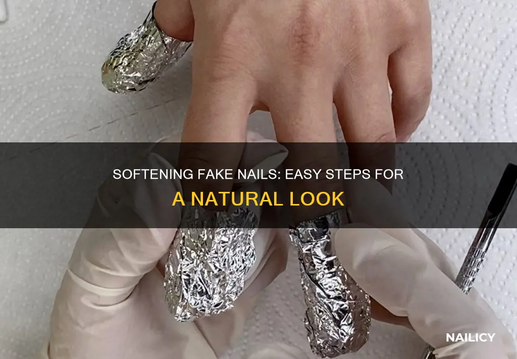 what dors it mean to soften the fake nail