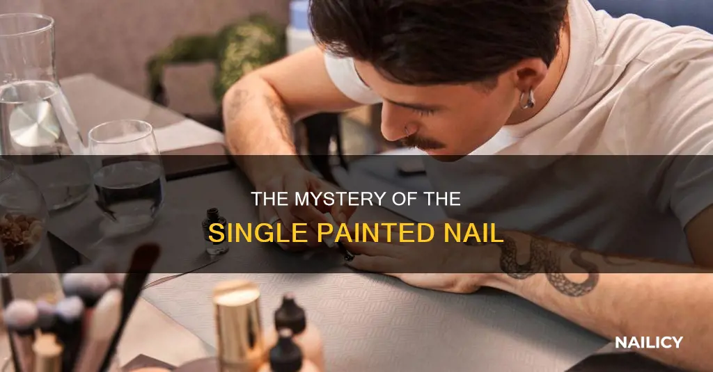 what dose it mean when one nail is painted sold