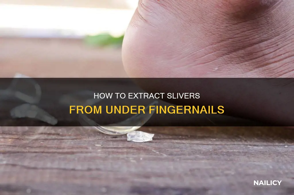 what draws slivers out from under a finger nail