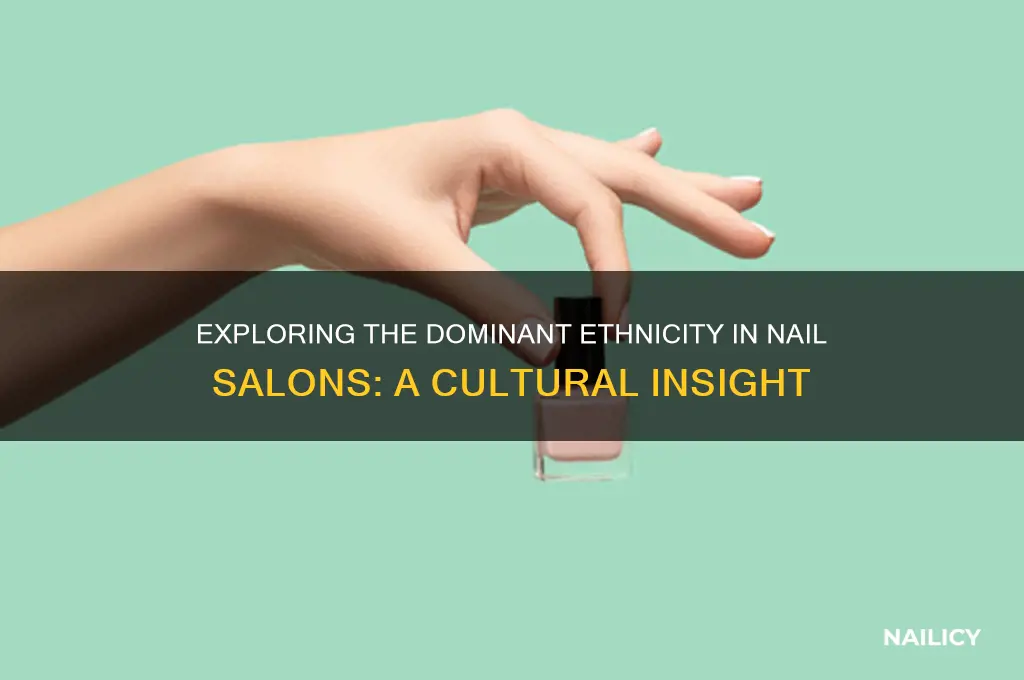 what ethnicity is most prevalent in nail salons