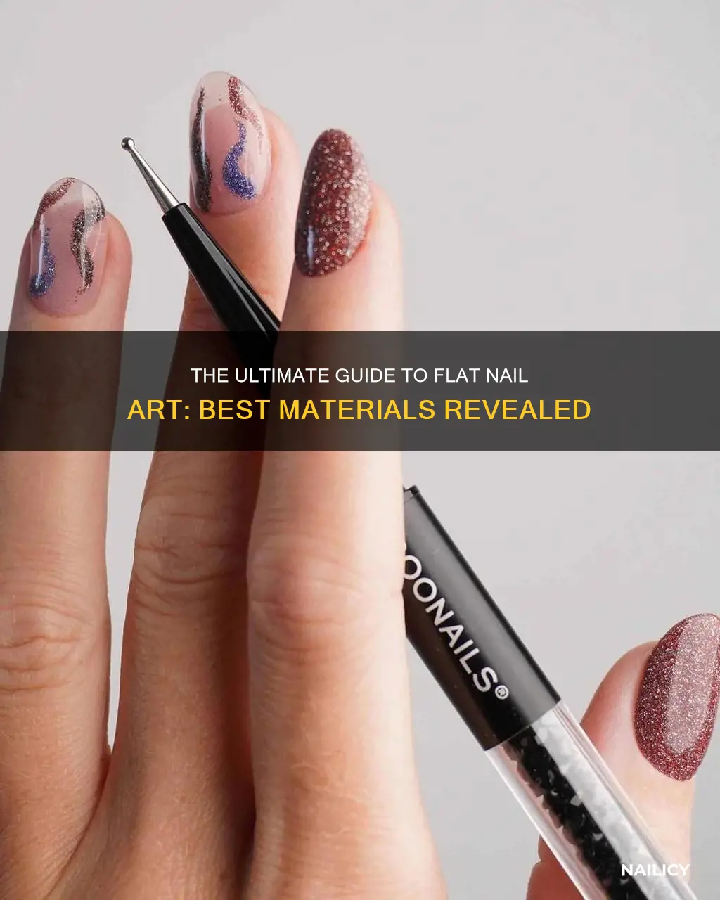 what flat material is best for finger nail art design