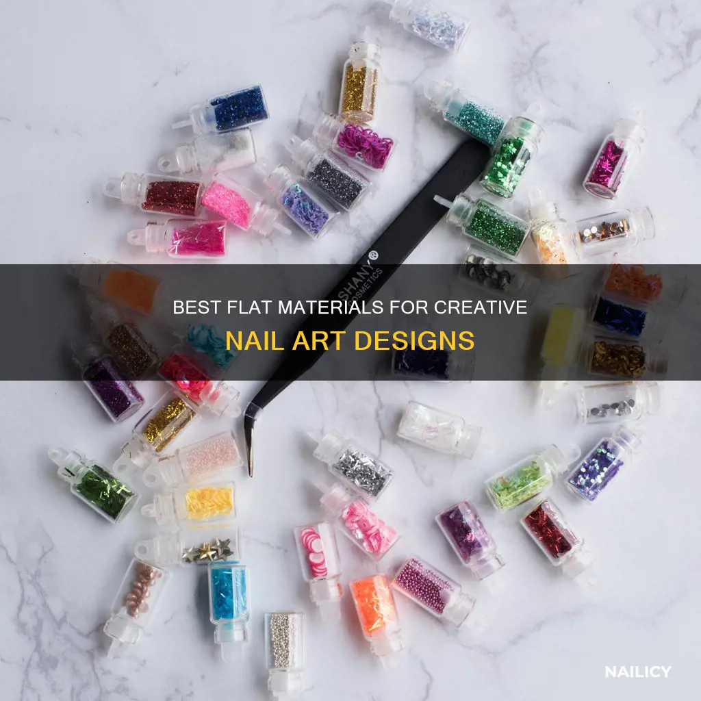 what flat material is best for finger nail art design