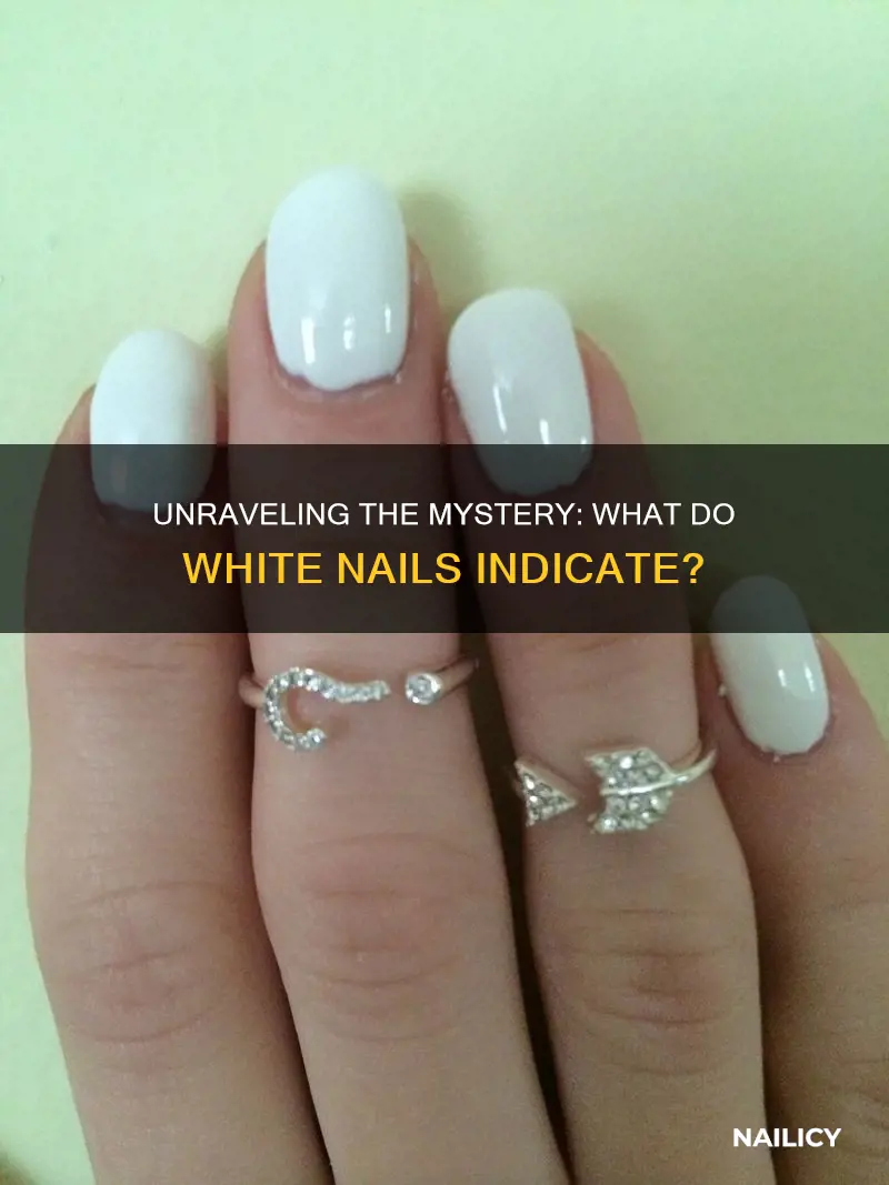 what foes white nails mean