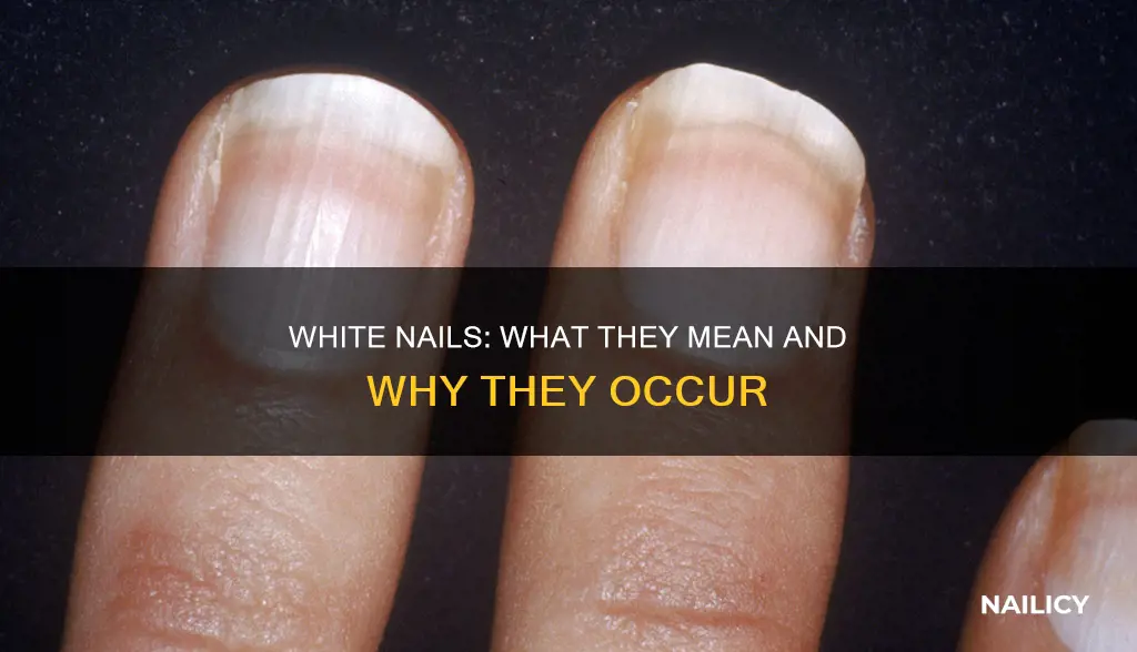 what foes white nails mean