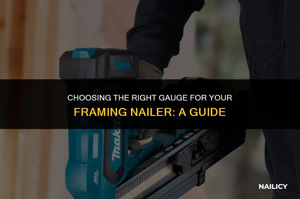 what gage is framing nailer
