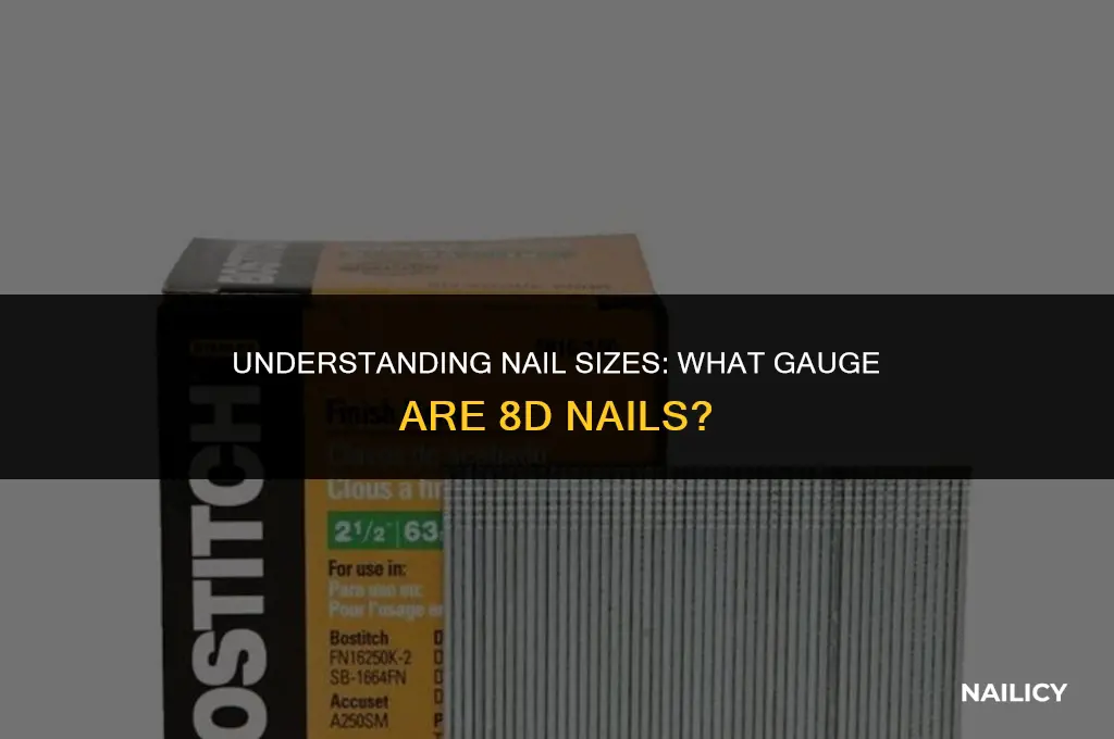 what gauge are 8d nails