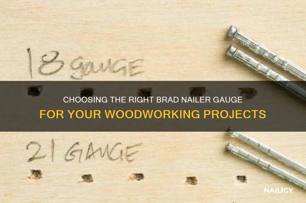 what gauge brad nailer do i need