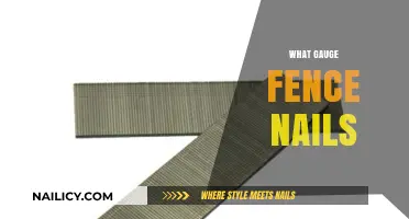 Choosing the Right Gauge Fence Nails: A Comprehensive Guide