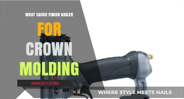 Choosing the Right Gauge Finish Nailer for Crown Molding Projects