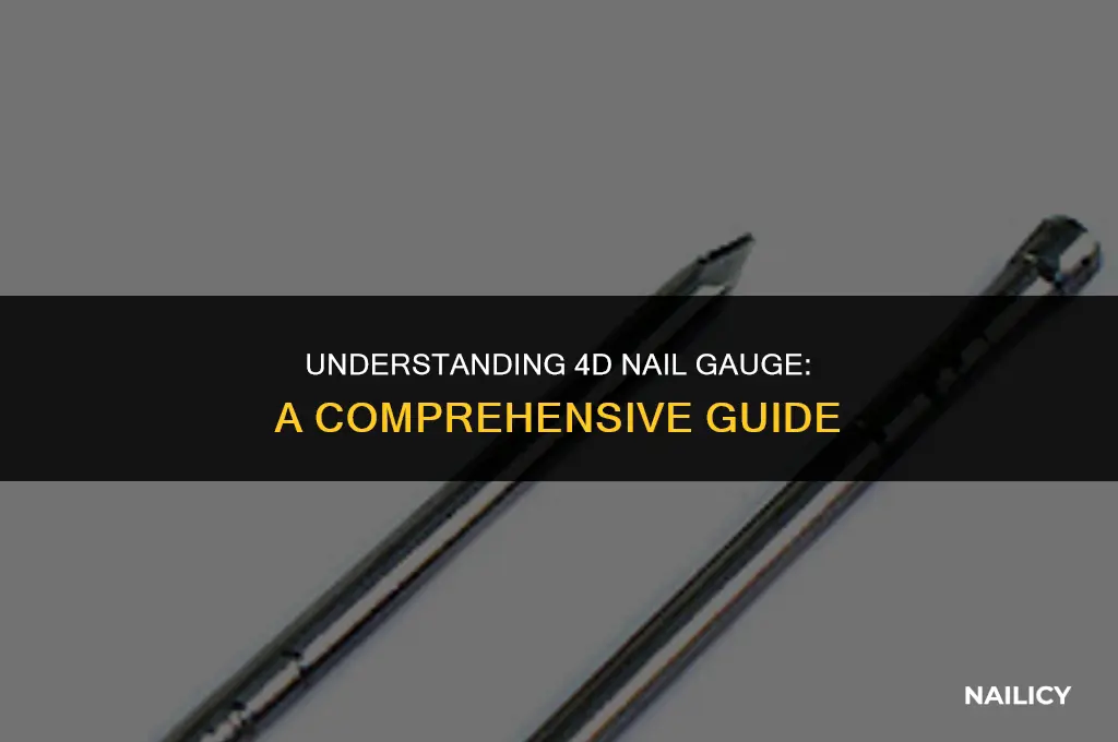 what gauge is 4d nail