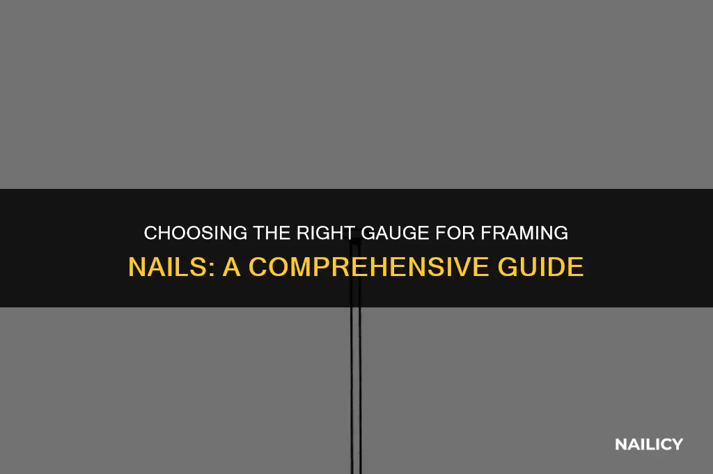 what gauge is framing nails