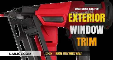 Best Nail Gauge for Exterior Window Trim