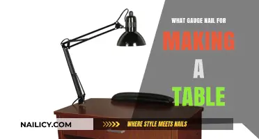 Choosing the Right Nail Gauge for Building a Sturdy Table