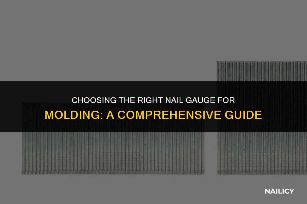 what gauge nail for molding