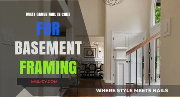 Basement Framing Nail Gauge: Code Requirements and Best Practices