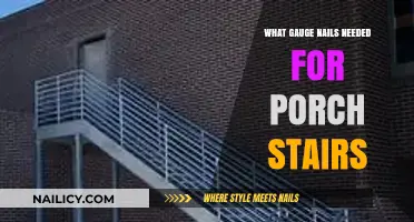 Choosing the Right Nail Gauge for Durable Porch Stair Construction