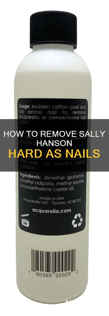 what go use to remove sally hanson hard as nails