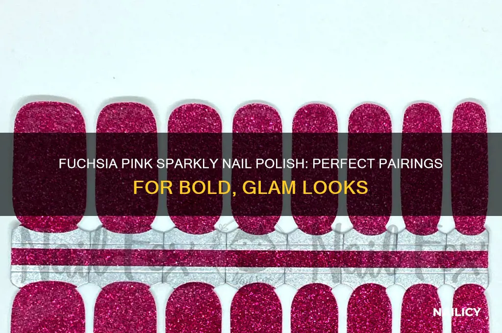 what goes with fuchsia pink sparkly nail polish