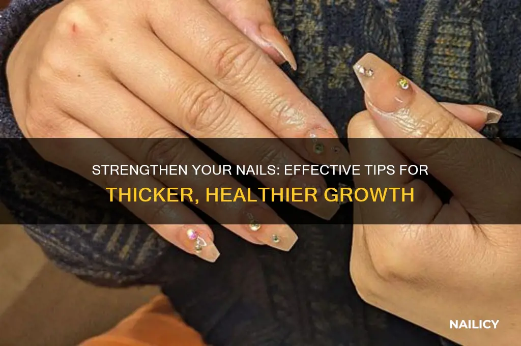 what good to make nails thick