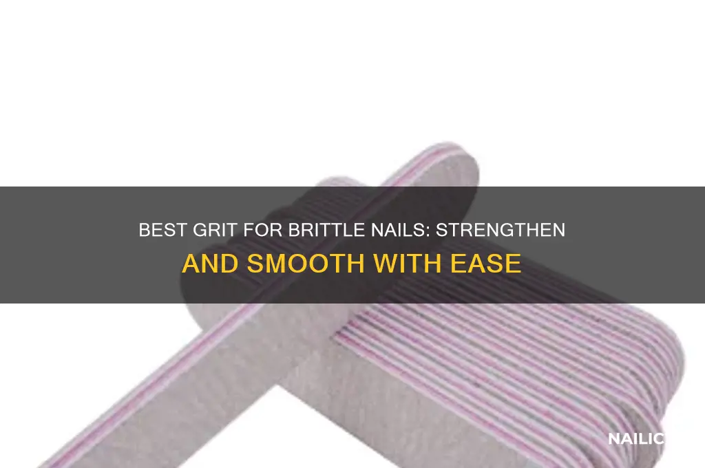 what grit is best for brittle nails