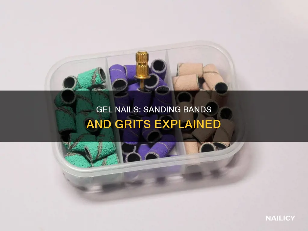 what grit sanding band for gel nails