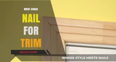 Selecting the Right Gauge Nail for Trim Work