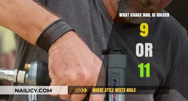 Understanding Nail Gauge Sizes: Is 9 or 11 Larger?