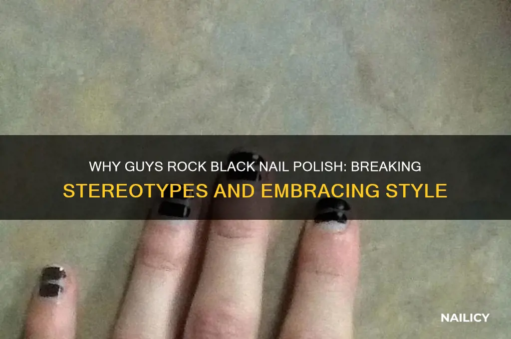 what guys wear black nail polish