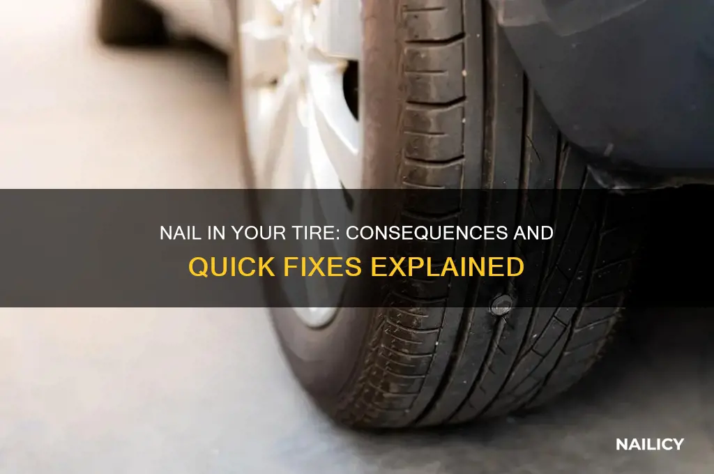 what happen if a nail on your tired