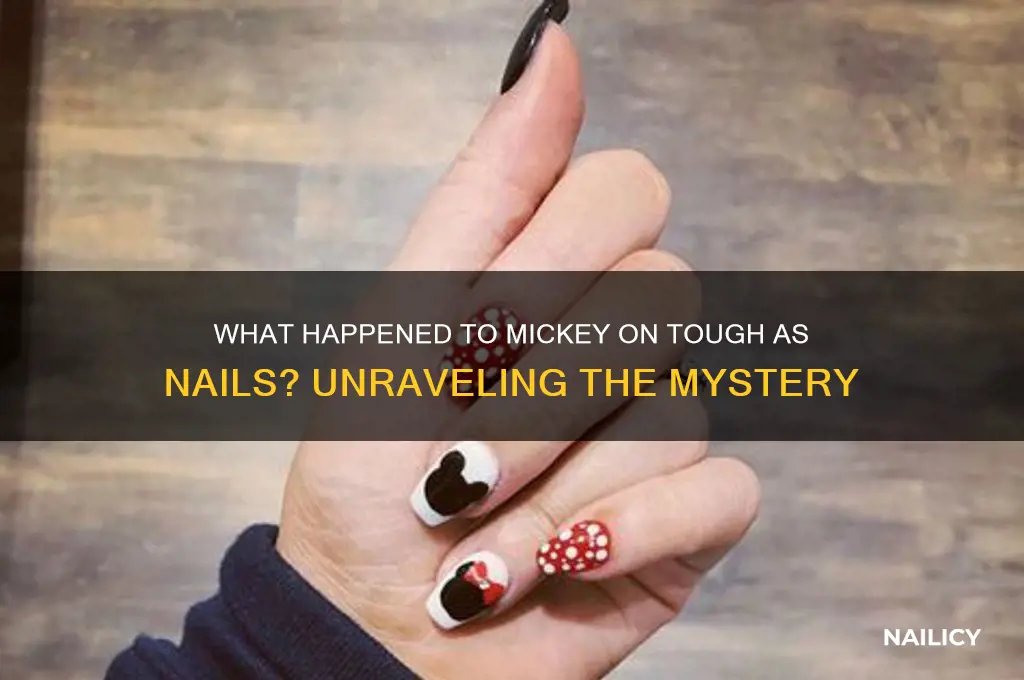 what happen to mickey on tough as nails