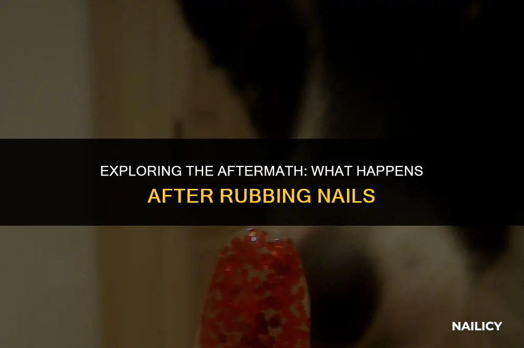 what happens after rubbing nails