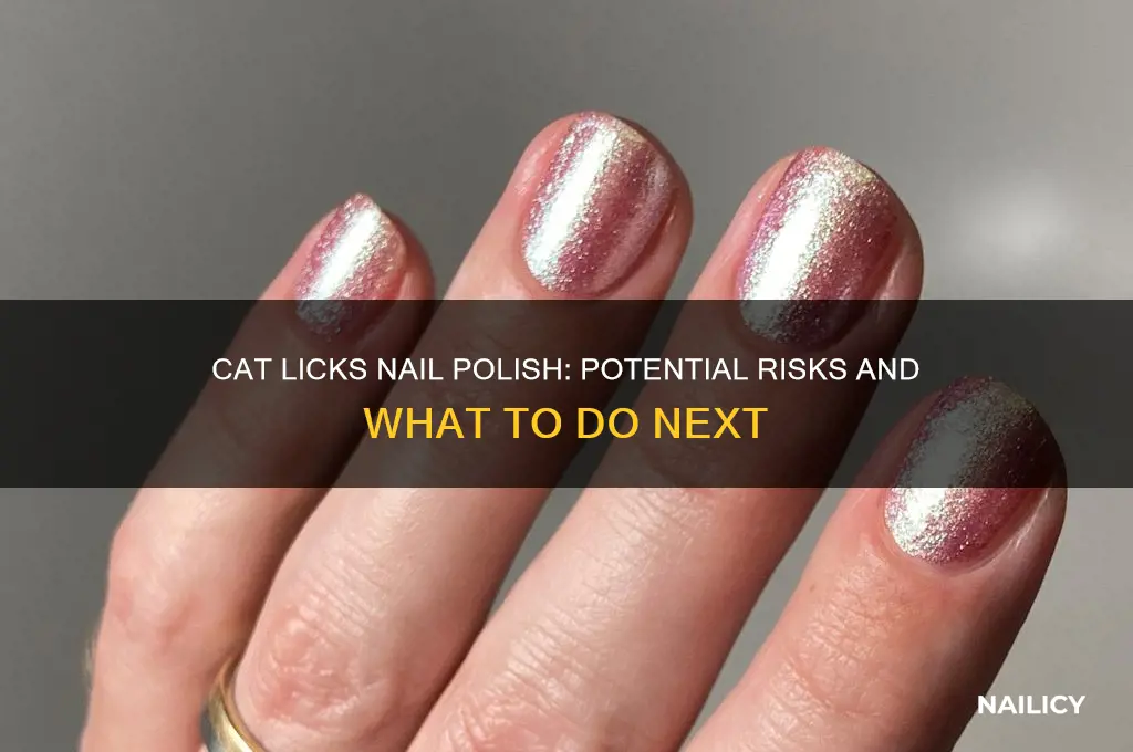 what happens if a cat licks nail polish